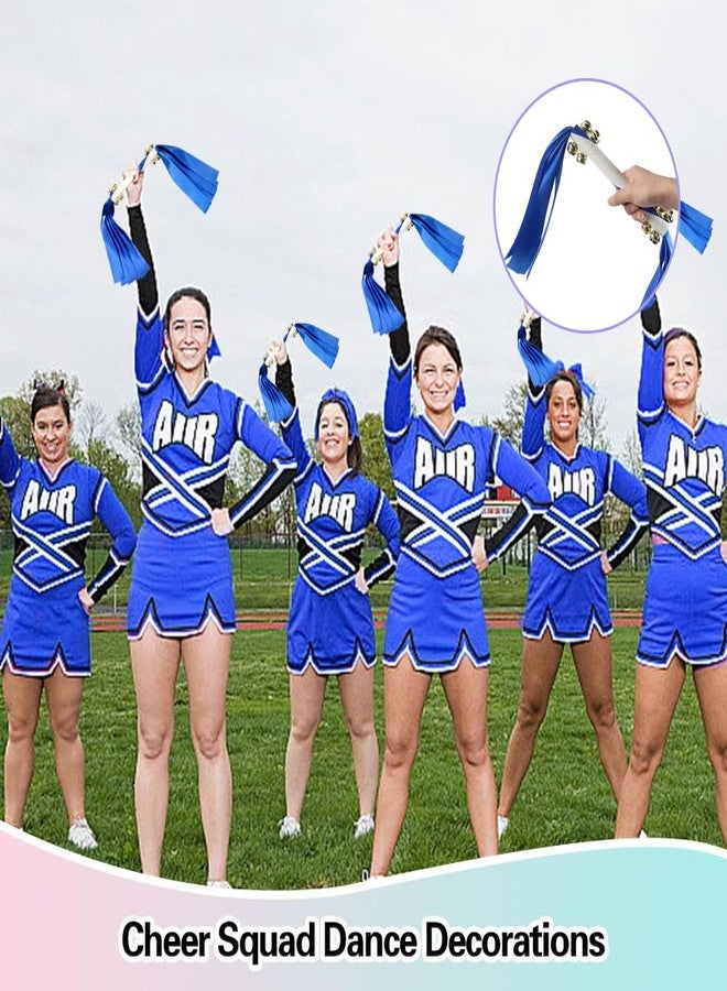 Lovecheer 2PCS Party Noise Makers Spirit Sticks Cheerleading with Bells Dance Prop Thunder Wands Blue Rhythmic Rattle Tools for Wedding New Year Sports - Image 5